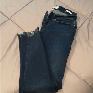 Frame undone hem jeans